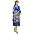 thumbnail image 4 of Bimba Rayon Long Straight Tunic Kurti Designer Printed Kurta Casual Clothing, 4 of 8