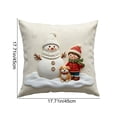 thumbnail image 3 of Christmas Ornaments, 2D Cartoon Christmas Pillow Cover, Christmas Party Decorations, Christmas Pillow Covers, for Xmas Tree, Home, Party, Holiday Christmas Decorations, 3 of 6