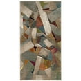 thumbnail image 4 of SAFAVIEH Porcello Harding Abstract Brush Strokes Runner Rug, Grey/Multi, 2'3" x 8', 4 of 6