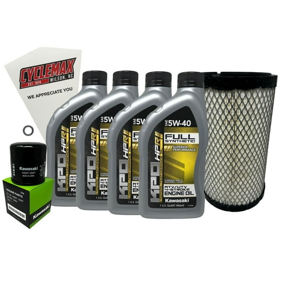 Cyclemax Full Synthetic Oil Change Kit fits 2020-2023 Kawasaki Teryx KRX 1000