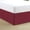 Burgundy (Stripe), variant on 3-Side Zipper Closure Queen Bed Skirt – Split Corners, 11 Inch Tailored Drop, Egyptian Cotton, Easy Install, Soft & Durable (Zebra Print)