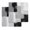 Black, variant on Red Grey Kitchen Dish Towels for Drying Dishes Set of 4, Abstract Geometric Color Block Oil Painting Waffle Weave Microfiber Hand Tea Bathroom Towels Quick Dry & Absorbent Towel 15.7x23.6
