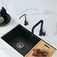 thumbnail image 2 of Stylish Melfi One-Handle Matte Black Water Tap Faucet Height 10½" K-147N, 2 of 11