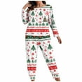 thumbnail image 2 of HOMBOM Womens Christmas Pajamas Sleepwear One Sets Plus Size Fall Long Sleeve and Pants Xmas Lounge Sets for Women, 2 of 6