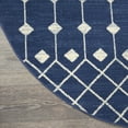 thumbnail image 4 of Nourison Grafix Moroccan Navy 5'3" x ROUND Area Rug, (5 Round), 4 of 8