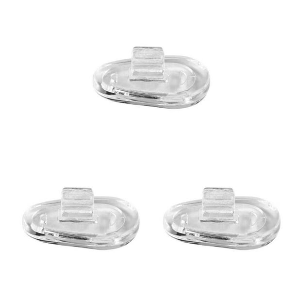 Qarigey Almohadillas nasales de silicona ovaladas, 5 pares, tornillo de presión, tornillo de aire transparente, ligero, compacto para reemplazo de Type1 Qarigey CBP289253