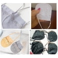 thumbnail image 4 of 4 Pair Womens Low Cut Socks Slingback Half-Palm No Show Sock with Sling and Lace Invisible Half Toe Topper Liner Covers for Heels, 4 of 6