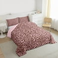 thumbnail image 3 of Manfei Wildlife Cheetah Hide Bedding Comforter Set,Safari Animal Leopard Twin Comforter Sets,Pink Brown Bedding Set For Kids,Super Cozy Room Decor Reversible,2-Piece, 3 of 8