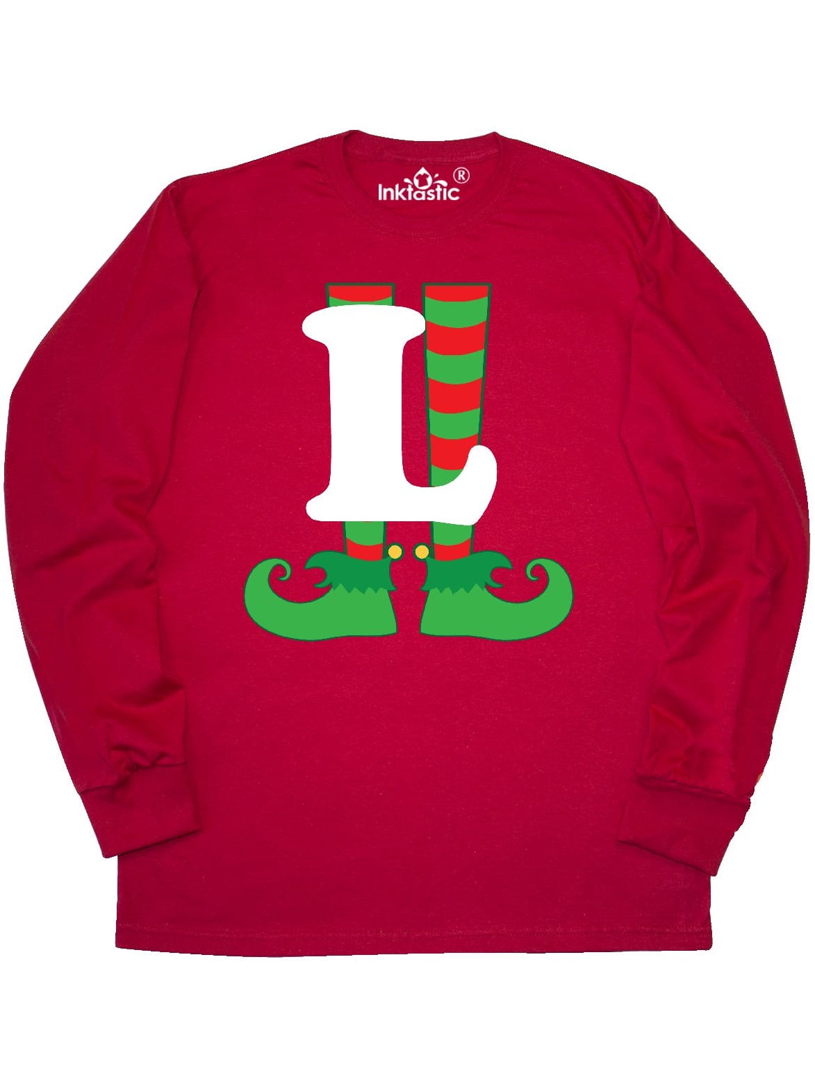 inktastic Merry Christmas Elf with Brown Hair and Toddler Long Sleeve T-Shirt
