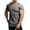 Dark Grey, variant on COOFANDY Men's Muscle T Shirts Stretch Short Sleeve V Neck Bodybuilding Workout Tee Shirts