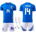 thumbnail image 4 of 2024 Italy National Team #14 Chiesa Home Football Jersey M, 4 of 7