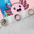thumbnail image 4 of Manfei Girl Personalized Gifts Blackout Curtains Set of 2 (52x84 Each),Colorful Letter T Window Curtains,Cartoon Axolotl Watercolor Croal Curtains and Drapes For Princess,Lightweight Room Decoration, 4 of 6