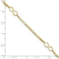 thumbnail image 2 of 5mm 14k Solid Yellow Gold Polished Infinity Symbol Plus 1in Extension Anklet 9 Inch Anklet for Women, 2 of 2