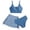 Z08-Sky Blue, variant on SHenli Girls Swimsuit Rash Guard Bikini Sets for Girls Adjustable Straps Girls Swimwear Tankini 3pcs Ruched Side Girls Bathing Suits Size 14-16