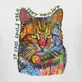 thumbnail image 2 of Dean Russo If Cats Could Talk Cat Lover Womens Graphic Long Sleeve T-Shirt, White, XX-Large, 2 of 6