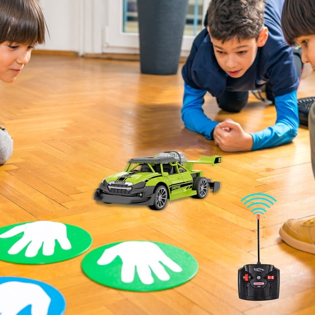 Fiudx Ofertas de la semana Coche De Control Remoto Coche De Control Remoto De Alta Velocidad, Coche De Juguete Hobby Con Luces De Colores Y Función De Pulverización, Adecuado Para Niños Y Niñas Mayor