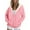 Pink, variant on Fleece Lined Zip Up Hoodies for Women 2025 Fall Winter Long Sleeve Plain Basic Hooded Sweatshirt with Pockets Jacket Coat