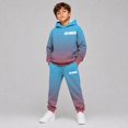 thumbnail image 2 of RUTAYY Boys 2 Piece Clothing Set Letter Graphic Long Sleeve Pullover Hoodie Elastic Waist Sweatpants Street Wear, Sky Blue, 2 of 6