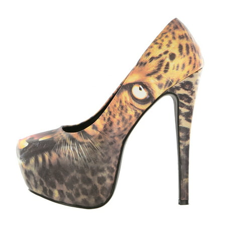 Iron Fist - Don't Pussy Foot Leopard Womens Pumps (Women With Best Pussy)