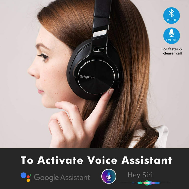 Srhythm NC25 Wireless Headphones Noise Canceling Bluetooth 5.3 Headset  Over-Ear