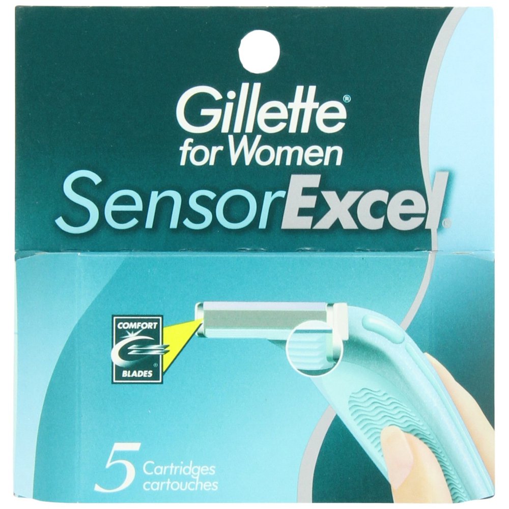 Gillette Sensor Excel Women's Razor Blade Refills, 5 Count Walmart