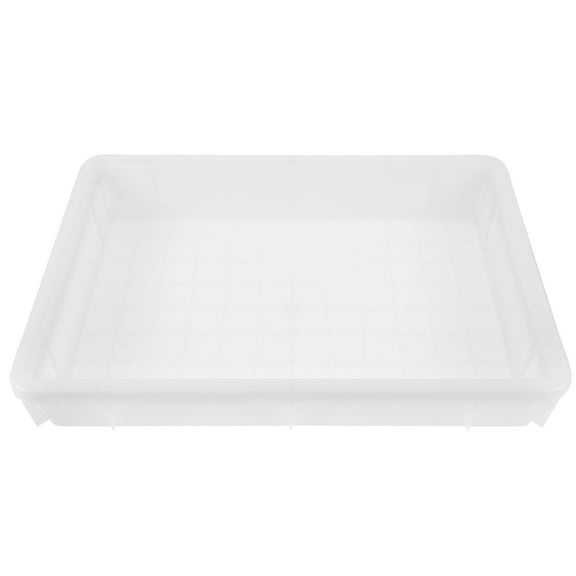 WEUVEB Multi Purpose White Plastic Utility Storage Box Easy to Clean and Carry