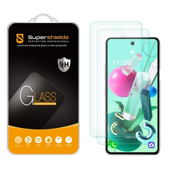 [2-Pack] Supershieldz for LG K92 5G Tempered Glass Screen Protector, Anti-Scratch, Anti-Fingerprint, Bubble Free