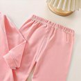 thumbnail image 5 of NOLDARES Toddler Boy Fall Outfits Set Long Sleeve Graphic Round Neck Pullover Top Thick Jogger Pants Soft Clothes 2Pcs Size:3-4 Y,Pink, 5 of 6