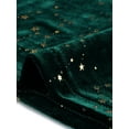 thumbnail image 5 of Agnes Orinda Women's Plus Size Peter Pan Collar Stars Fall Velvet Blouse 2X Green, 5 of 6