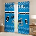 thumbnail image 3 of Homewish Blue Rugby Helmet Black Out Curtains for Boys, Est Sleep Sport Curtains Pack of 2 (42x63 Each), Cartoon Football Theme Bedroom Curtains, Black Out Curtains Room Decor, 3 of 6