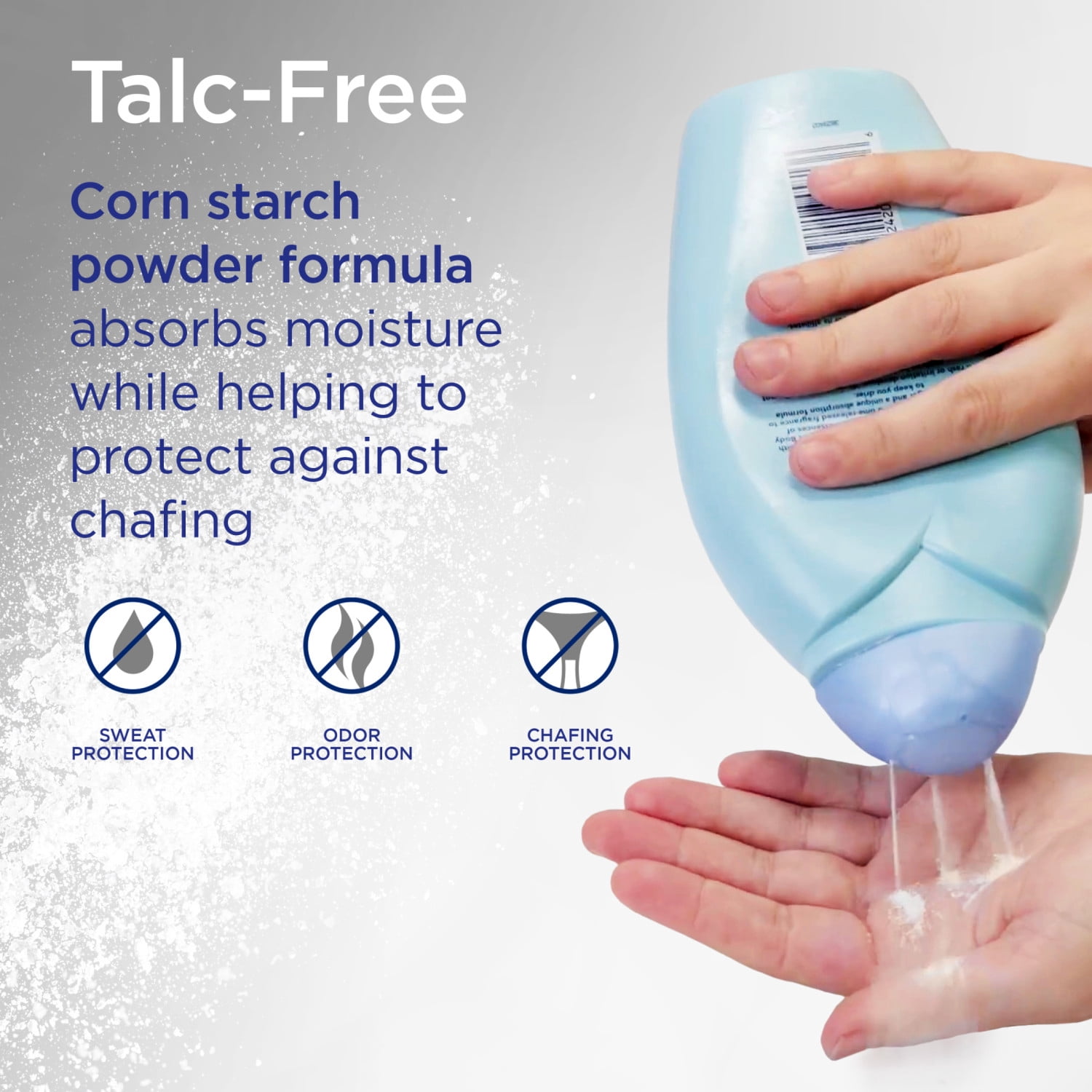 Shower to Shower Talc Free Body Powder Moisture Control for Women and Men, Morning Fresh, 13 oz
