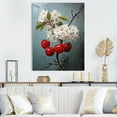 thumbnail image 2 of Designart "Chuckling Portrait In Cherry Charm II" Pop Art Canvas Art Print, 2 of 7