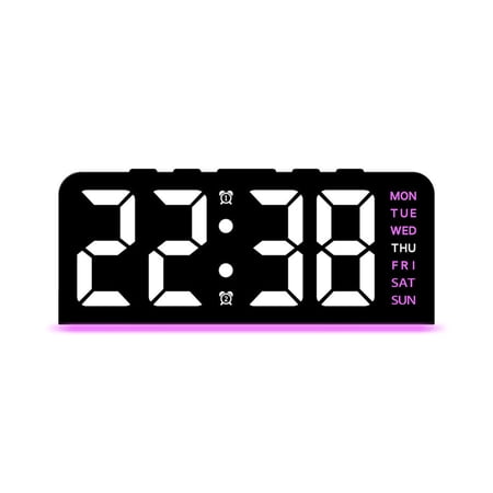 Orangide LED Large Character Digital Clock with Ambient Light, Date Desk Clock, Multifunctional photo Orangide LED Large Character Digital Clock with Ambient Light, Date Desk Clock, Multifunctional