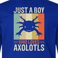 thumbnail image 4 of Inktastic Just a Boy Who Loves Axolotls Long Sleeve Youth T-Shirt, 4 of 5