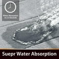 thumbnail image 4 of LAICAIW Memory Foam Bath Mat Large Size, Soft and Comfortable, Super Water Absorption, Non-Slip, Thick, Machine Wash, Easier to Dry for Bathroom Floor Rug (44 x 24 Inch, Silver), 4 of 7