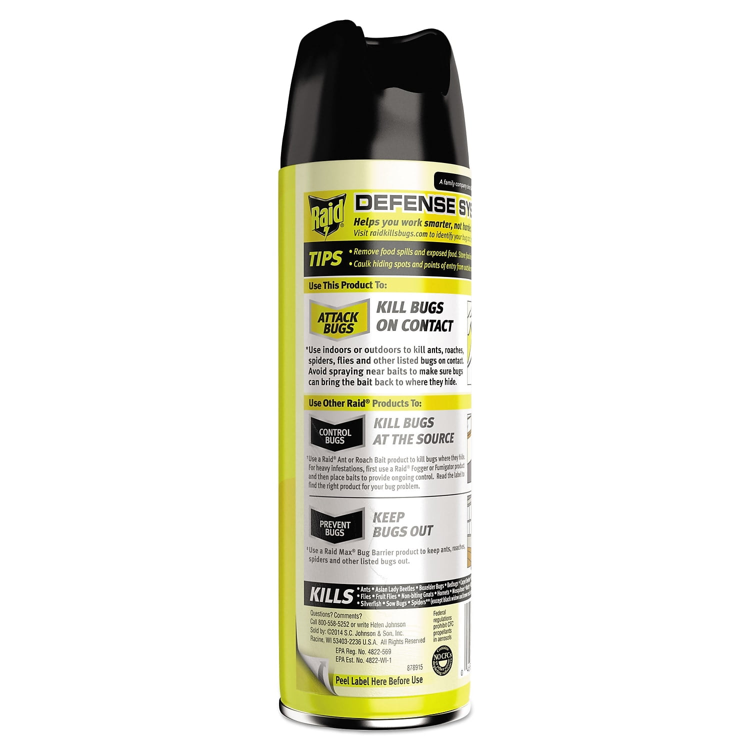 Raid Multi Insect Killer 15 oz Aerosol Can 12/Carton (SJN300819)