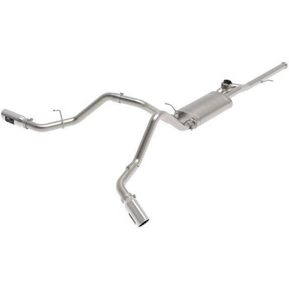aFe Power Gemini XV 3 IN 304 Stainless Steel Cat-Back Exhaust System w/ Cut-Out Polished GM Trucks 14-19 V6-4.3L/V8-4.8/5.3L 49-34132-P Fits select: 2014-2018 CHEVROLET SILVERADO