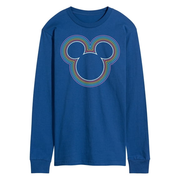 Mickey & Friends - Mickey Mouse Rainbow Logo - Men's Long Sleeve T-Shirt