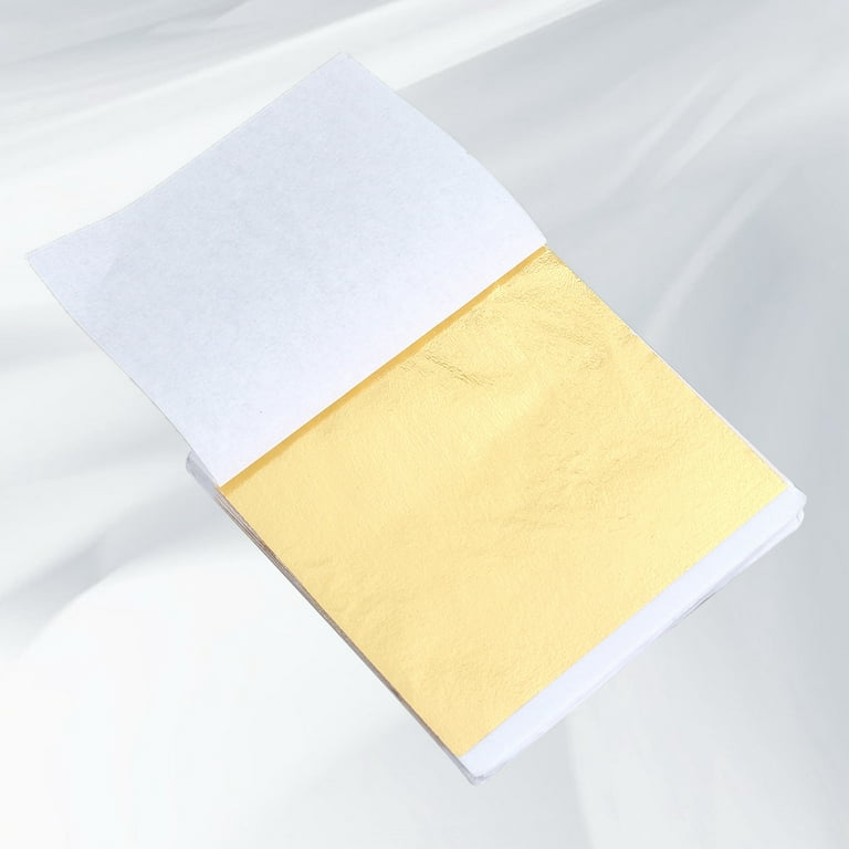 Imitation Gold Leaf Sheets Sliver Red Foil 8x8.5cm Papers Art Craft Design  Kraft Paper DIY