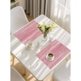 thumbnail image 5 of Pink Placemats Set of 8, Vintage Modern Abstract Art Ombre Placemats for Dining Table, Place Mats for Kitchen Tabletop, Waterproof Wipeable Dining Table Mats Set, 5 of 9
