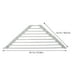 thumbnail image 2 of Escurridor de fregadero de acero inoxidable, plegable, triangular, para almacenamiento de utensilios de cocina, 2 of 6