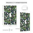 thumbnail image 3 of Disketp Fun Panda Playing With Bamboo Leaves Decorator Light Switch or Receptacle Outlet Wall Plate Decorator Wall Plate Child Safe Outlet Cover-Style T, 3 of 6