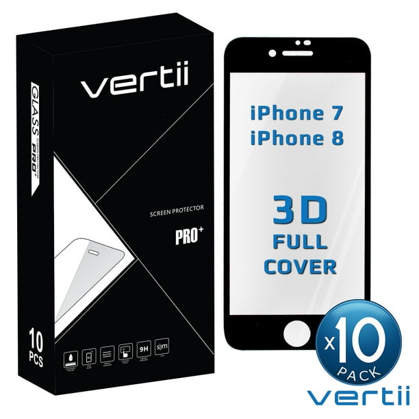 10 Pack Of Clear 3d Full Cover Curved 9h Clear Tempered Glass Screen Protector For Apple Iphone 7 And Iphone 8 A1660 A1778 A1779 A1863 A1905 4 7 Walmart Com Walmart Com
