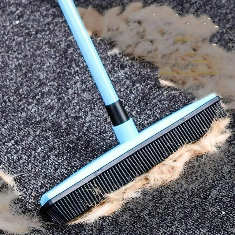 Indigo Petco Hair Remover Broom, Fur Remover Broom with Squeegee