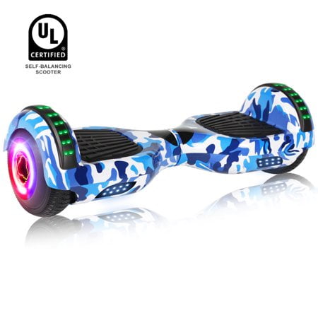 Best Gift for Kids SISGAD Hoverboards 300W Motor Hoverboard for Kids Self Balancing Electric Scooter 6.5 Hoverboard Bluetooth Two Wheel Smart Hoverboard Board LED Light With 2