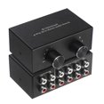 thumbnail image 3 of Bi-Directional 4-Way RCA Audio Switch 2x4/4x2 Stereo L/R Channel Selector, 3 of 5