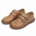 thumbnail image 3 of Rexoro Girls School Loafers Premium PU Leather Double Buckle Wedding Flats Dress, 3 of 7