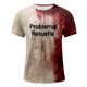 thumbnail image 4 of Halloween T Shirt Men's Casual Round Neck Blood Splatter Pattern Tops Horror Bloody Printed Short Sleeve Tops S, 4 of 5
