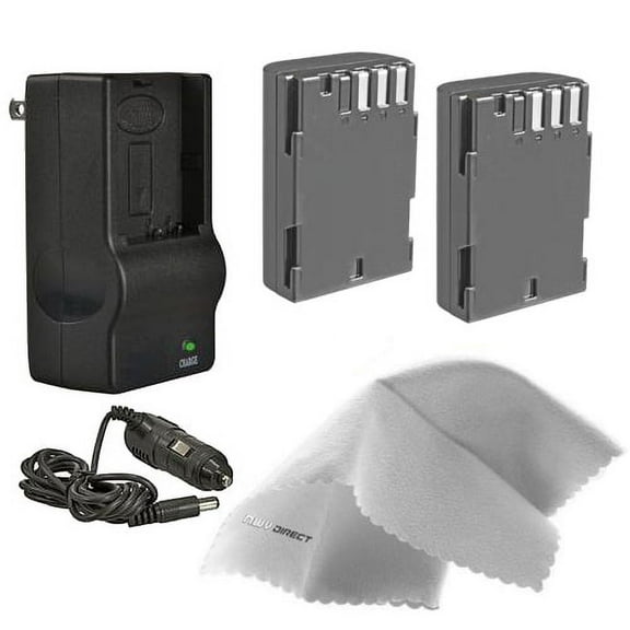 Pentax K-7 High Capacity 'Intelligent' Batteries (2 Units)   AC/DC Travel Charger   Nwv Direct Microfiber Cleaning Cloth.