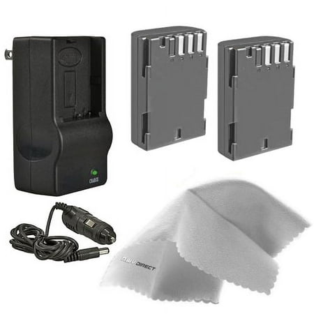 Pentax K-7 High Capacity Intelligent Batteries (2 Units) + AC/DC Travel Charger + Nwv Direct Microfiber Cleaning Cloth.
